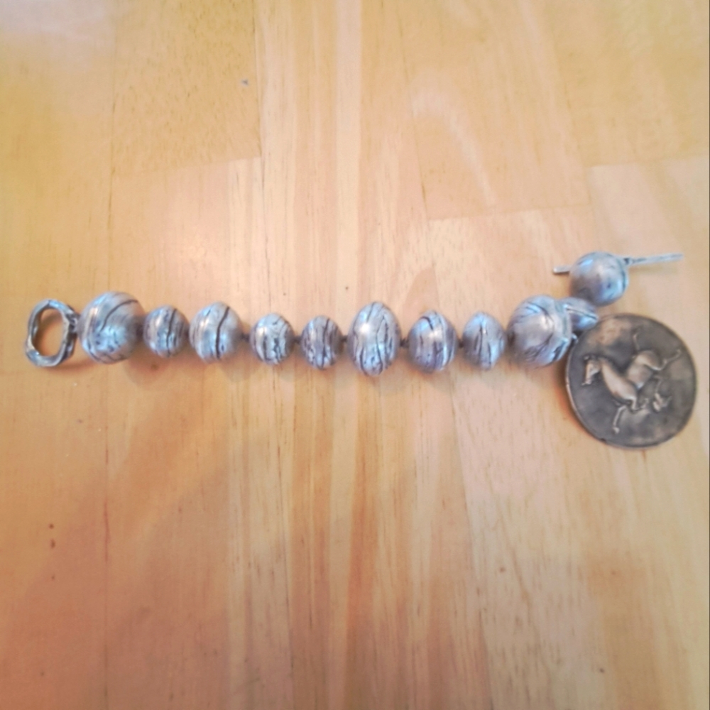 Love Tokens Jewelry Silver Brass Pendant Charm Bracelet